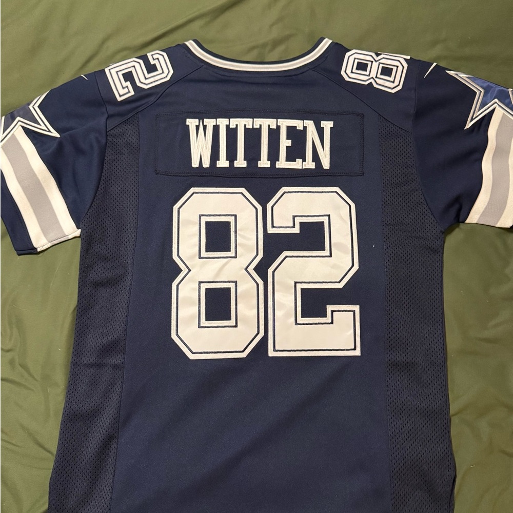 Nike Navy and White Cowboys Jersey- Witten/82 SOLD - Picture 2 of 4